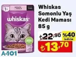 WHİSKAS SOMONLU YAŞ KEDİ MAMASI 85G WHİSKAS SOMONLU YAŞ KEDİ MAMASI 85G